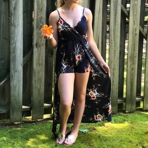 Floral Maxi Romper